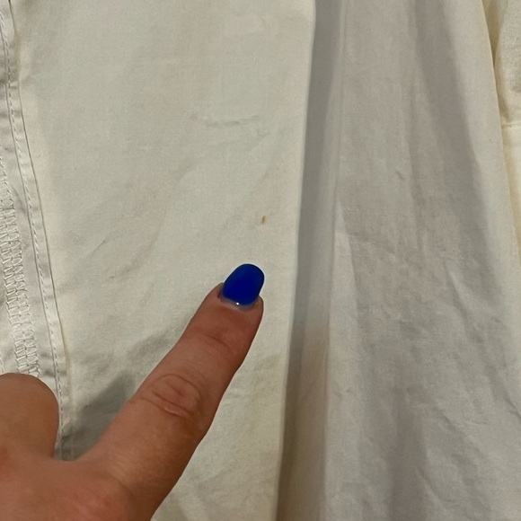 AKRIS PUNTO WHITE BUTTON UP PLEATED BLOUSE - Picture 9 of 9